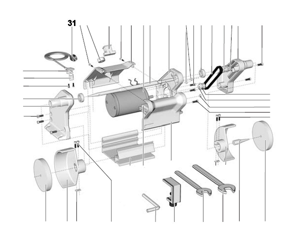 PROXXON 27180-31 Zuleitung für Poliermaschine PM 100 / PM100