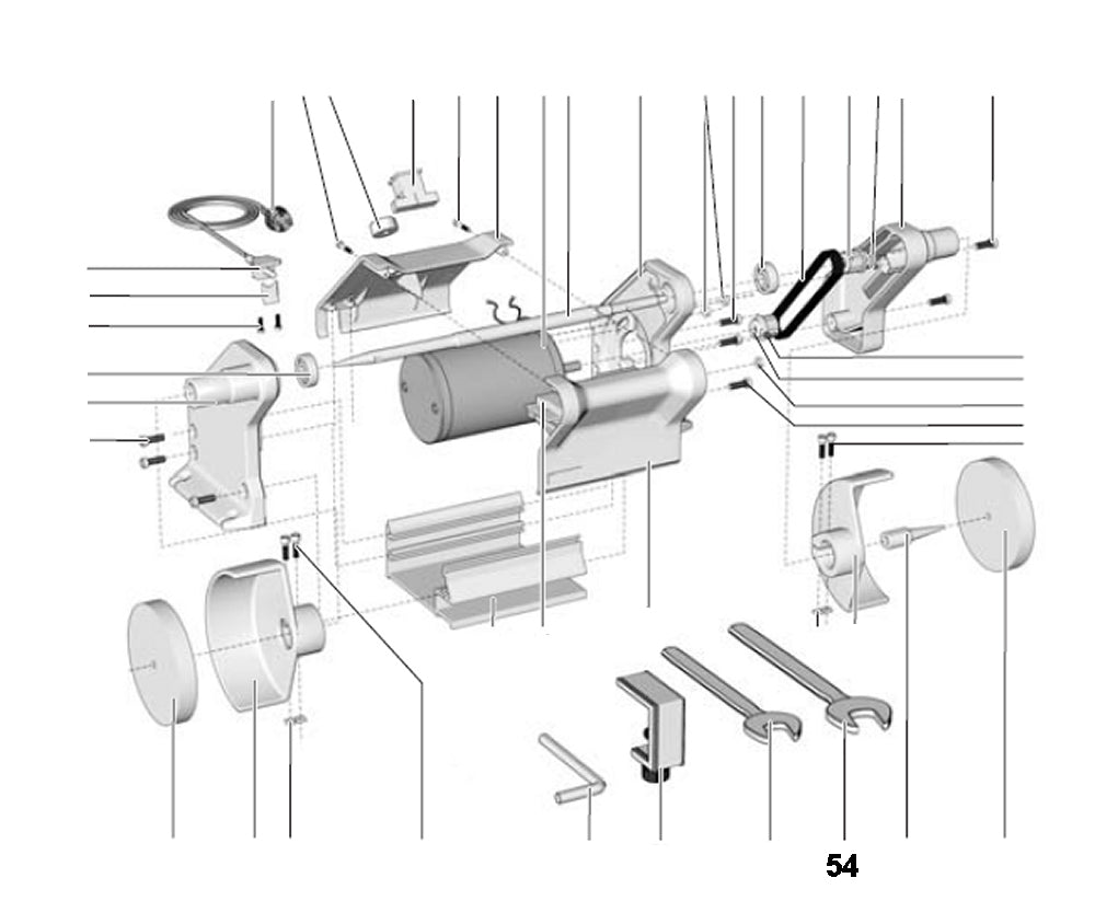 PROXXON 27180-54 Einmaulschlüssel SW 13mm für Poliermaschine PM 100 / PM100