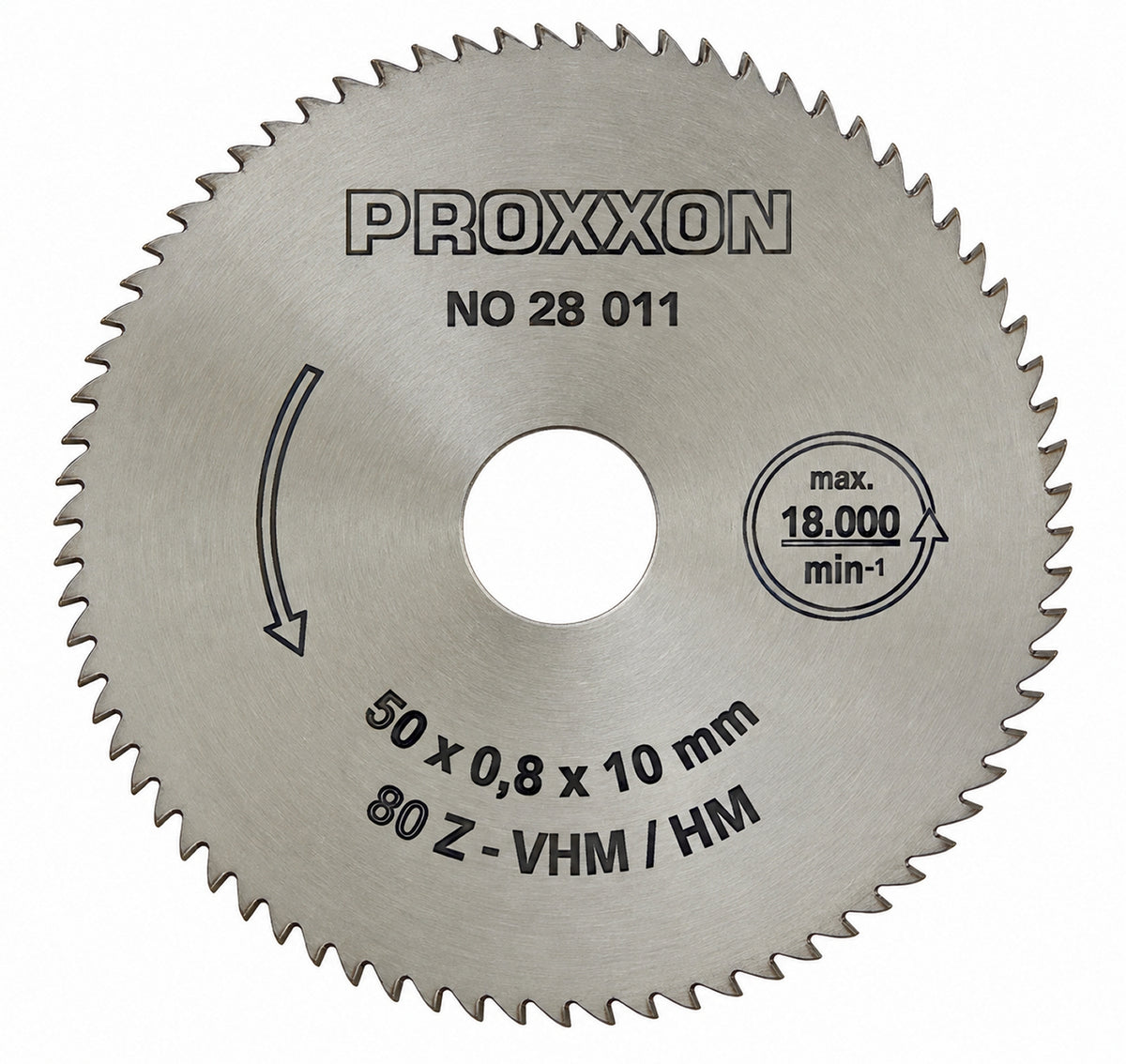 PROXXON 28011 Vollhartmetall - Kreissägeblatt / Sägeblatt Ø50mm x 0,6mm