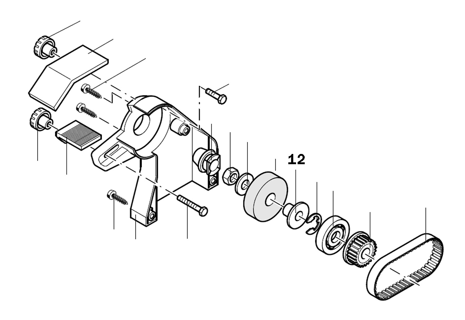 PROXXON 28030-12 Buchse für Schleif- und Poliergerät SP/E