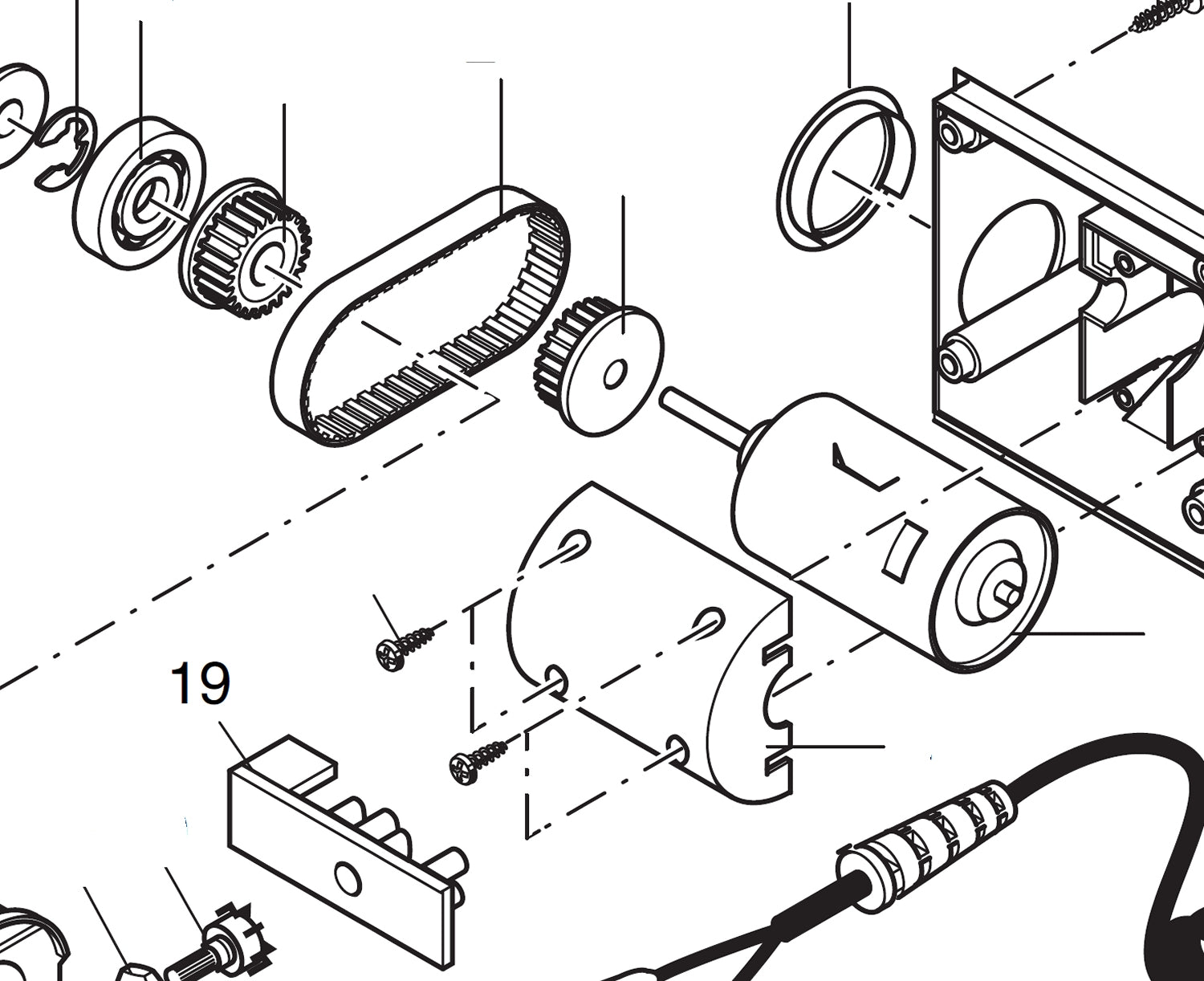 PROXXON 28030-19 Platine für Schleif- und Poliergerät SP/E