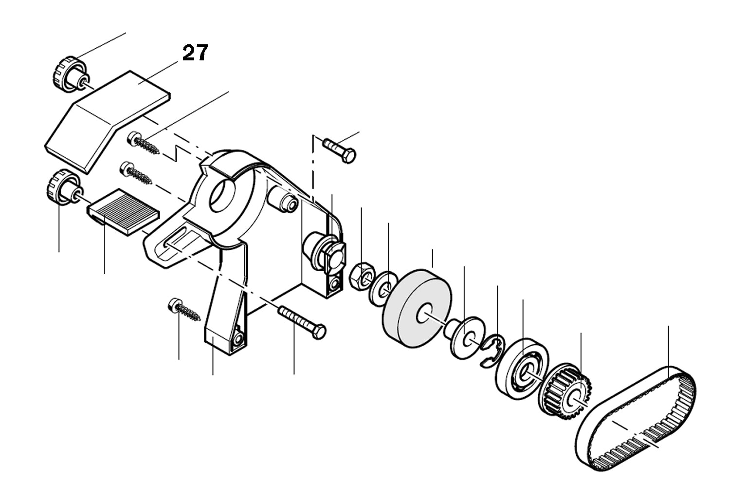 PROXXON 28030-27 Schutzabdeckung links für Schleif- und Poliergerät SP/E