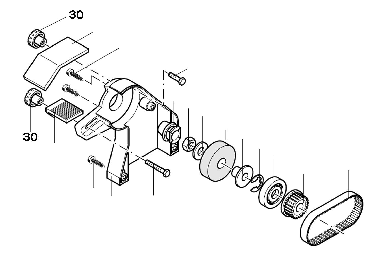 PROXXON 28030-30 Rändelmutter für Schleif- und Poliergerät SP/E
