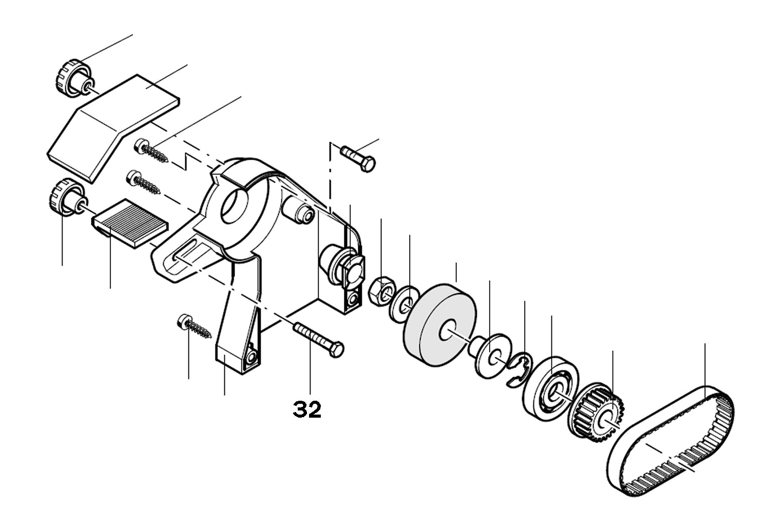 PROXXON 28030-32 Schraube für Schleif- und Poliergerät SP/E