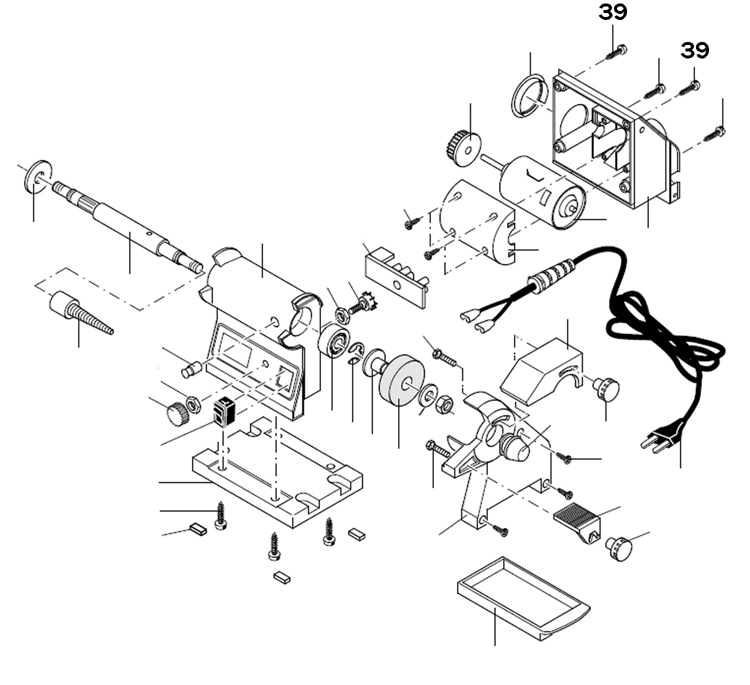 PROXXON 28030-39 Schraube für Schleif- und Poliergerät SP/E