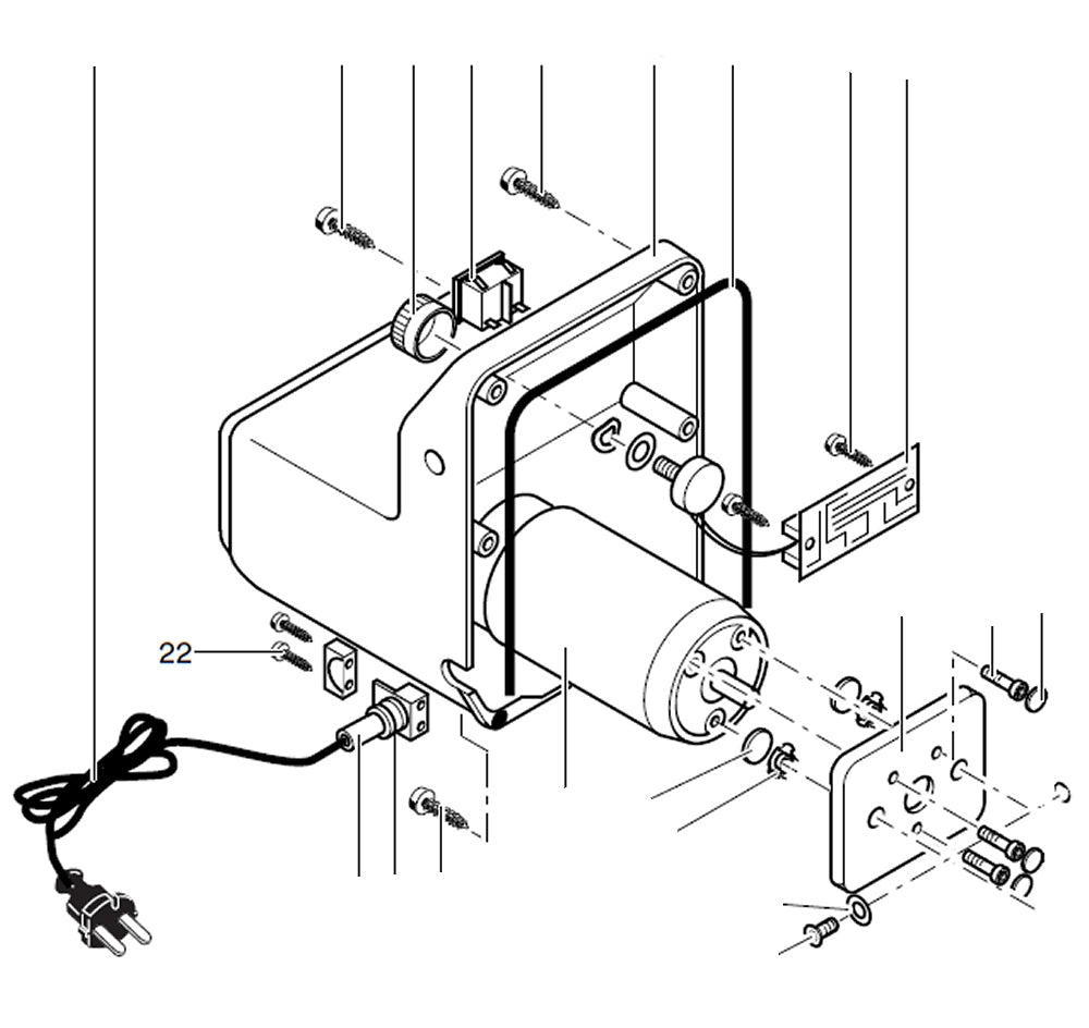 PROXXON 28060-22 Befestigungsschraube für Tellerschleifgerät TSG250/e
