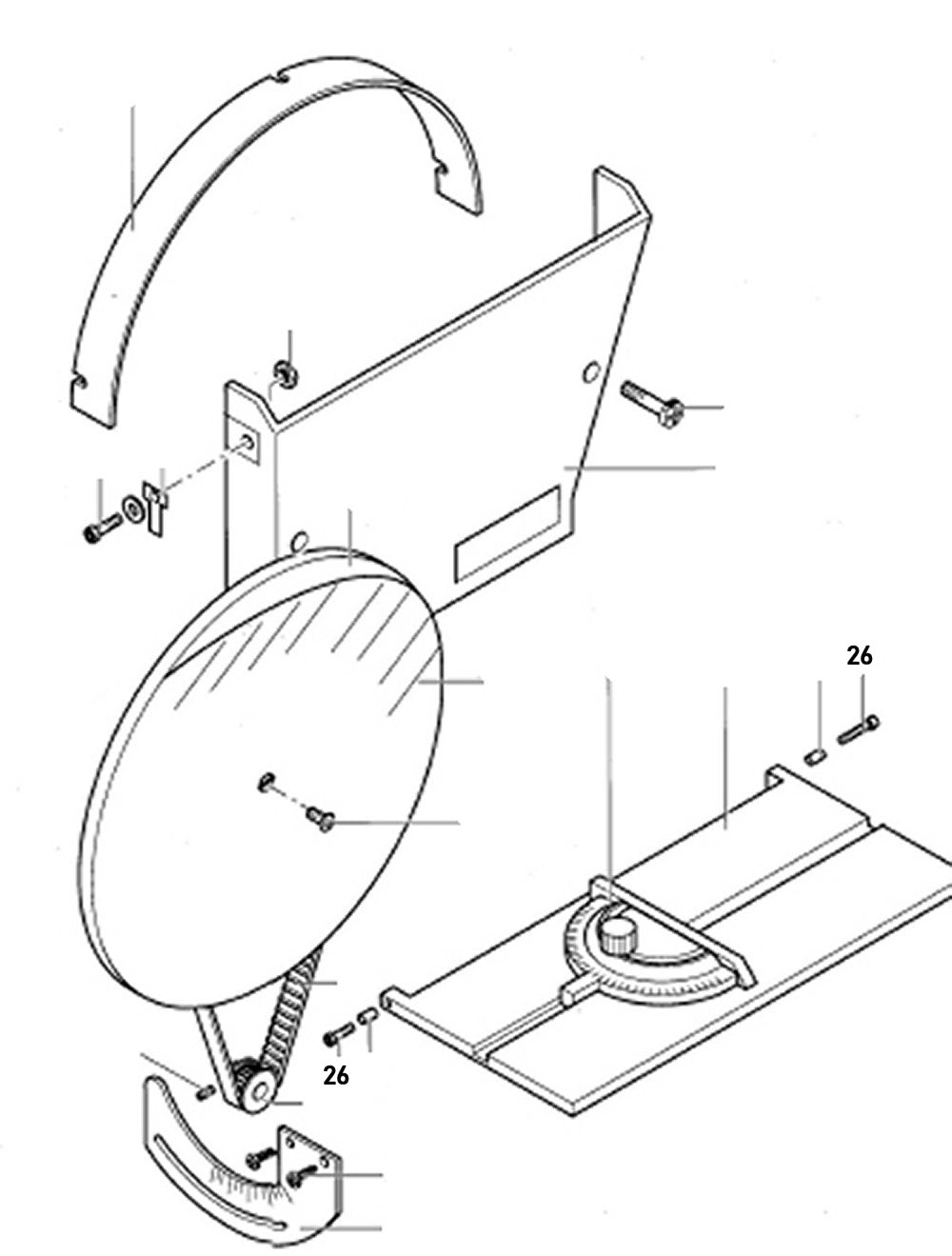 PROXXON 28060-26 Befestigungsschraube für Tellerschleifgerät TG250/e