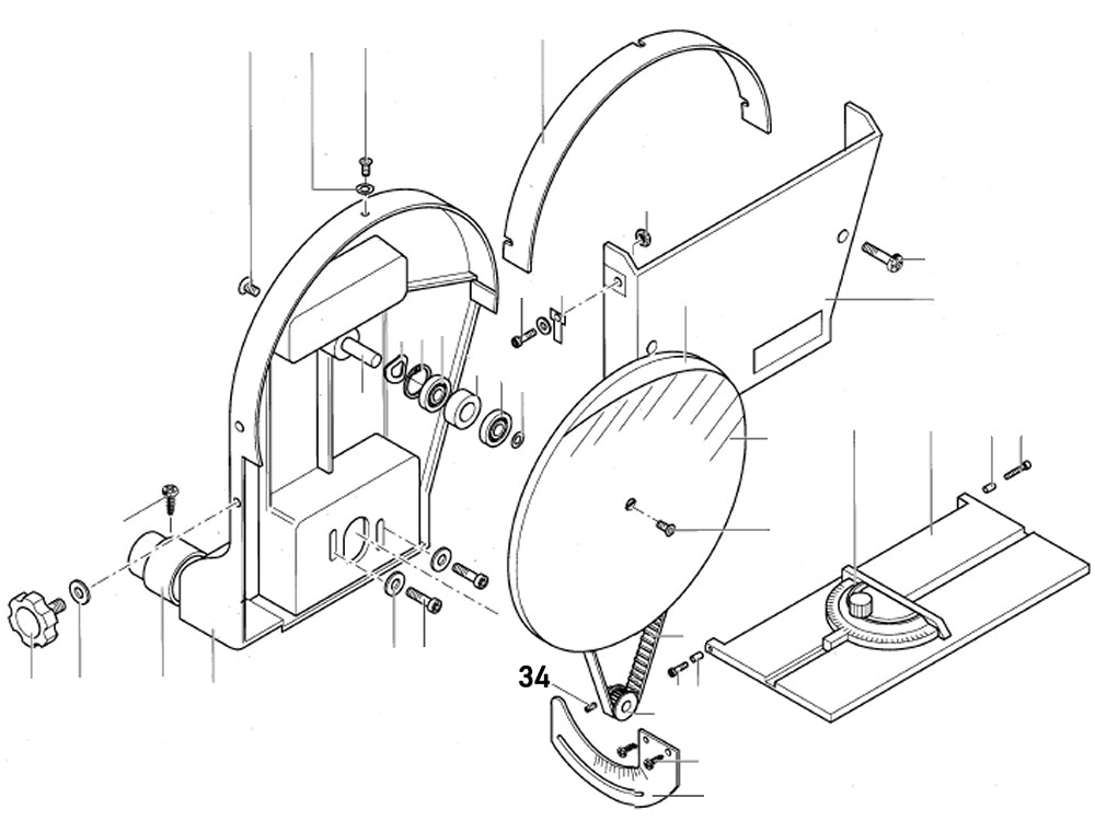 PROXXON 28060-34 Schraube für Tellerschleifgerät TG250/e