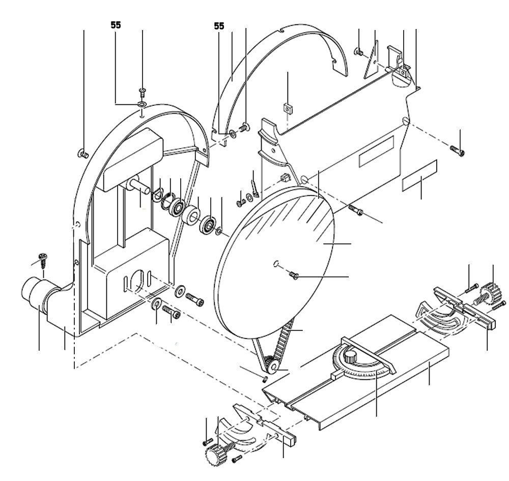 PROXXON 28060-55 U-Scheibe f. Spritzschutz für Tellerschleifgerät TSG250/e