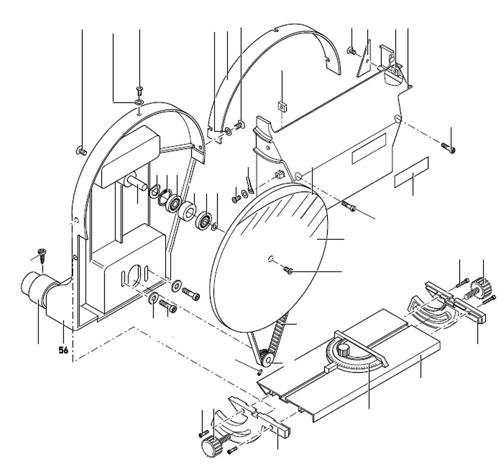 PROXXON 28060-56 Hauptgehäuse für Tellerschleifgerät TSG250/e