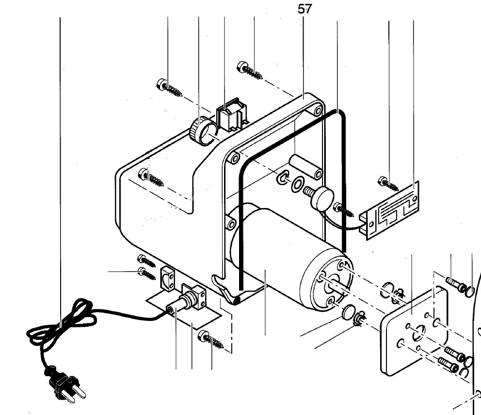 PROXXON 28060-57 Motorabdeckung für Tellerschleifgerät TSG250/e