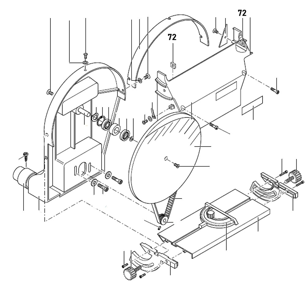 PROXXON 28060-72 Vierkantmutter für Tellerschleifgerät TSG250/e