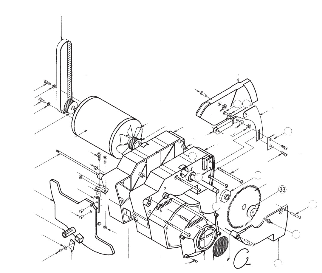 PROXXON 28070-33 Abdeckscheibe für Sägeblatt Tischkreissäge FKS/E