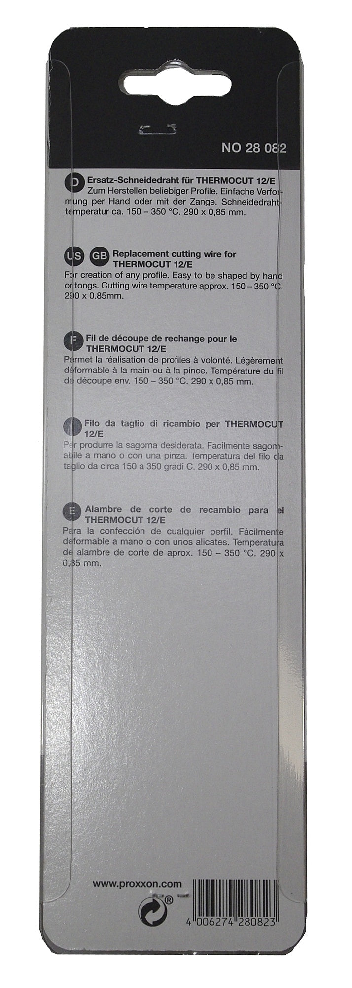 PROXXON 28082 Draht für Heißdraht Schneidgerät Thermocut 12/e 27082