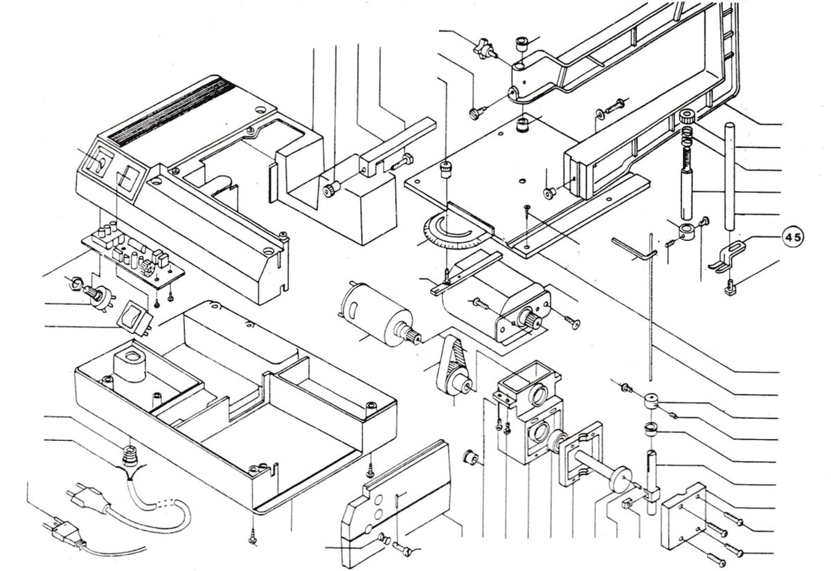 PROXXON 28084-45 Führungsfuß für Dekupiersäge DS220