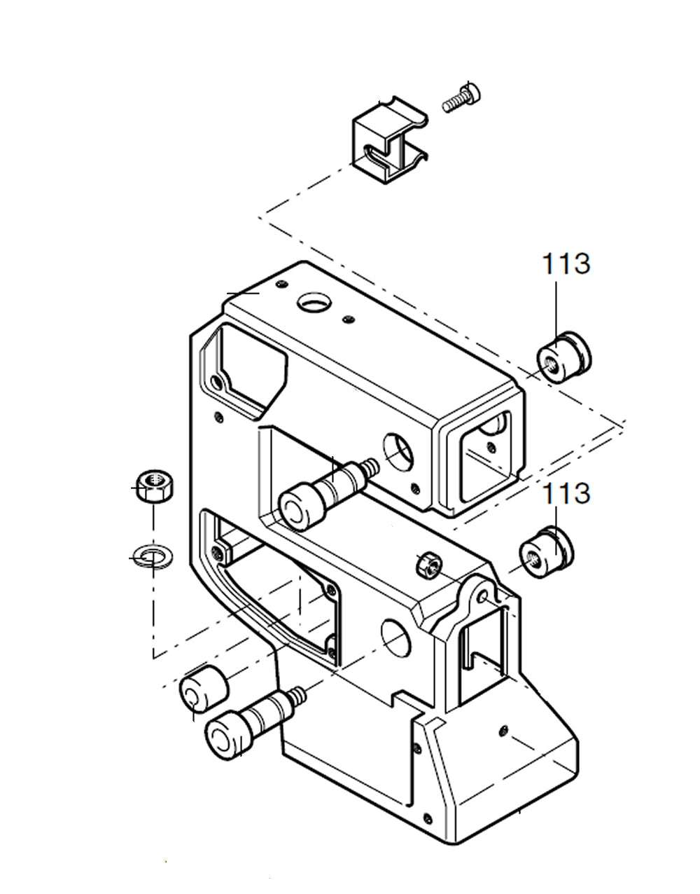 PROXXON 28092-113 Hülse für Dekupiersäge DSH
