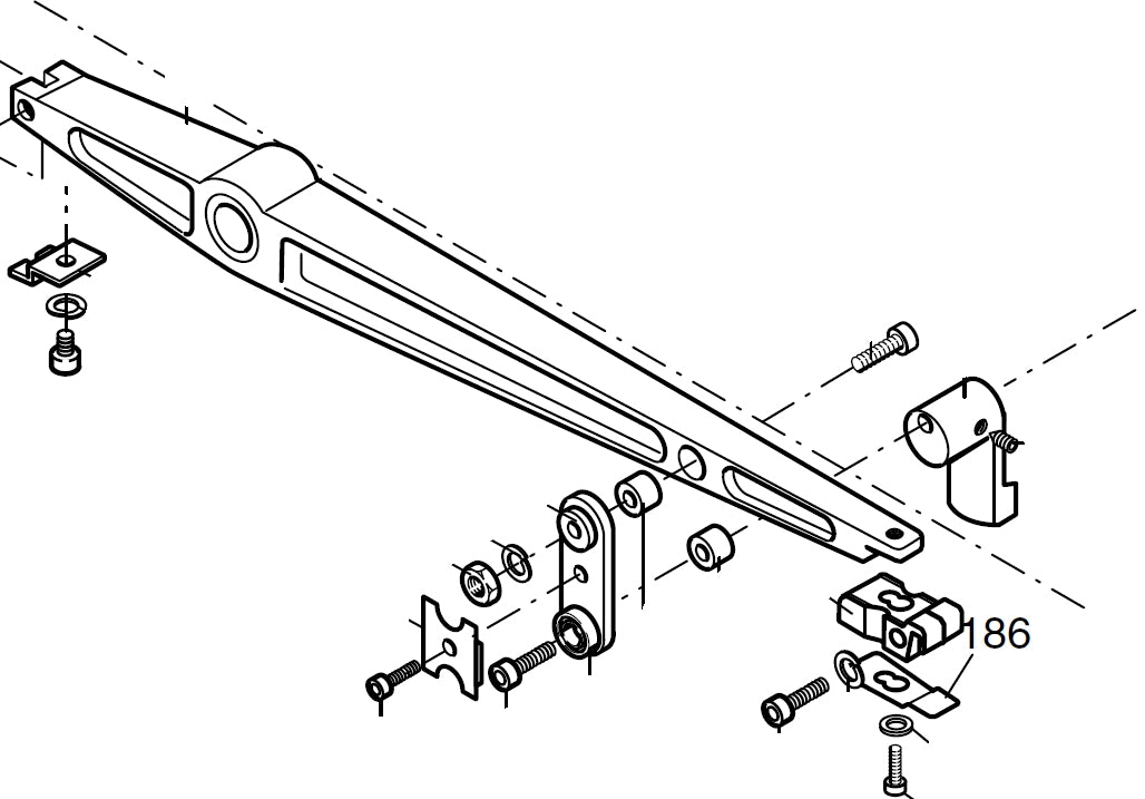 PROXXON 28092-186 Anschlagblech für Sägeblatt für Dekupiersäge DSH