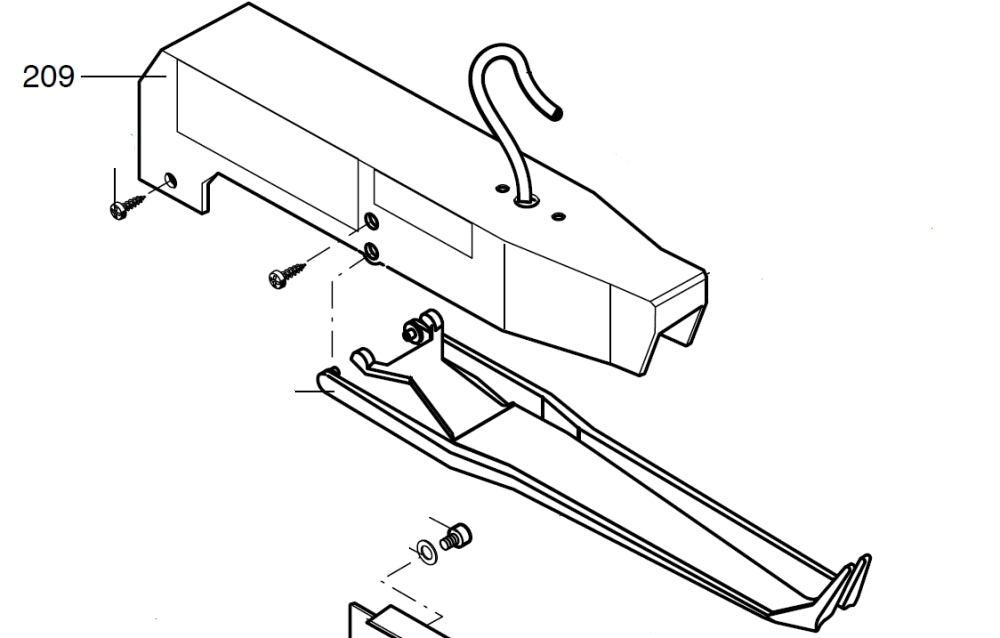 PROXXON 28092-209 Abdeckung für Sägearm für Dekupiersäge DSH