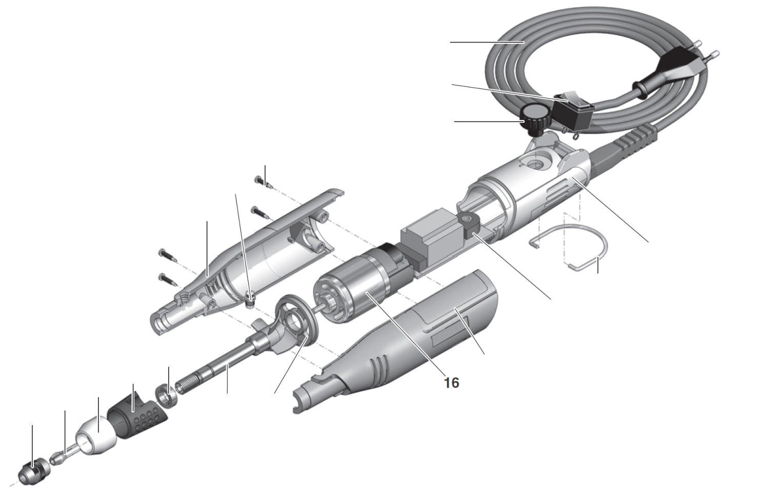 PROXXON 28440-16 Motor für MicroMot 230/E