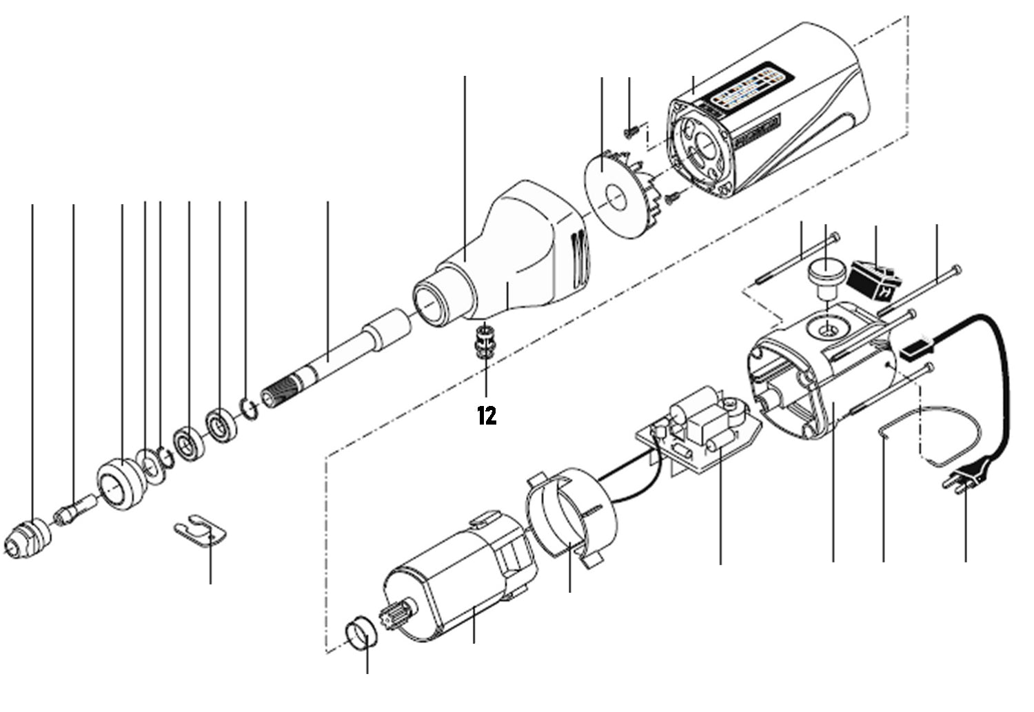 PROXXON 28481-12 Arretierknopf für Industriebohrschleifer IB/E & IBS/E