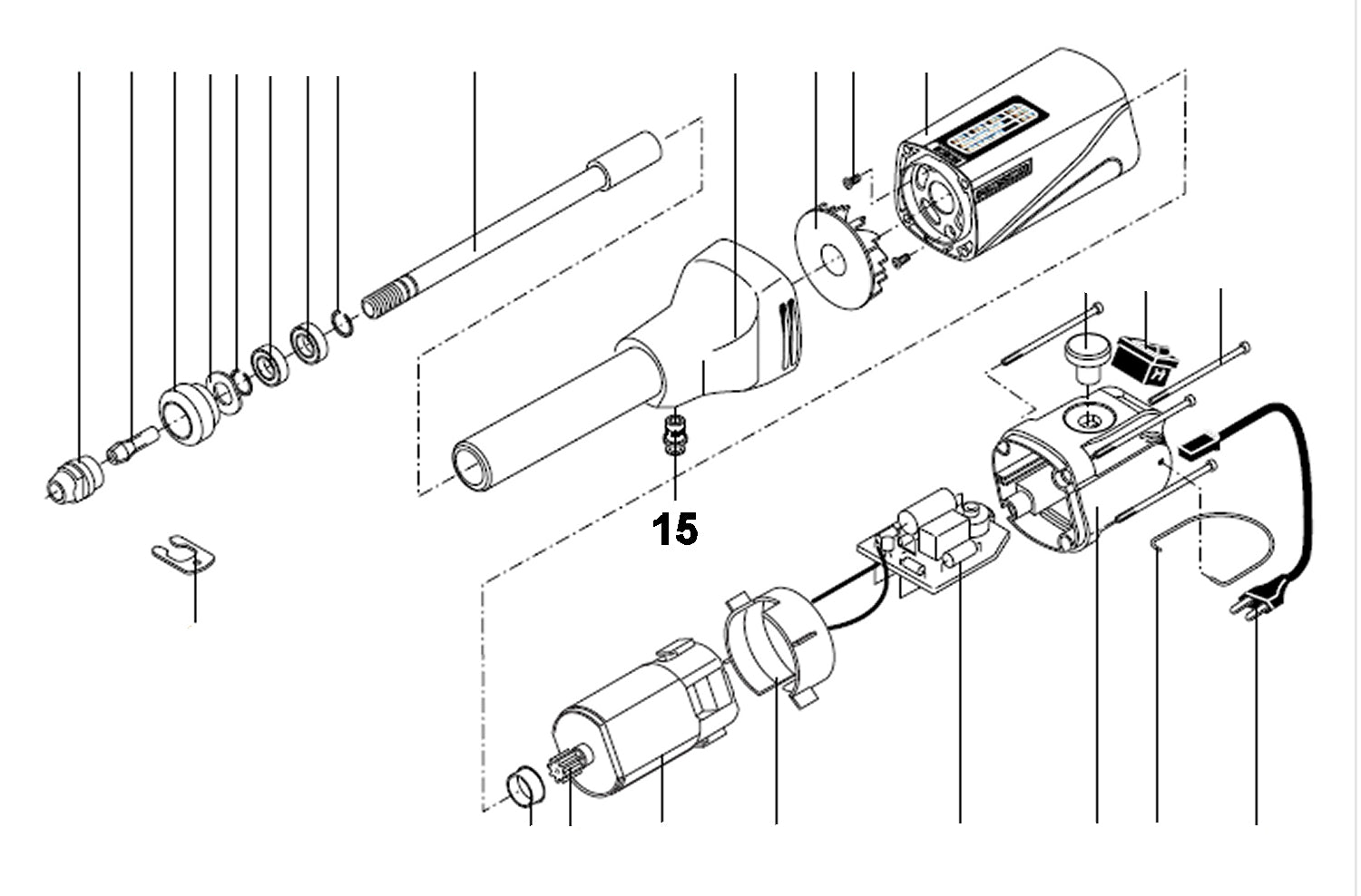 PROXXON 28485-15 Arretierknopf für Langhalsbohrschleifer LBS/E