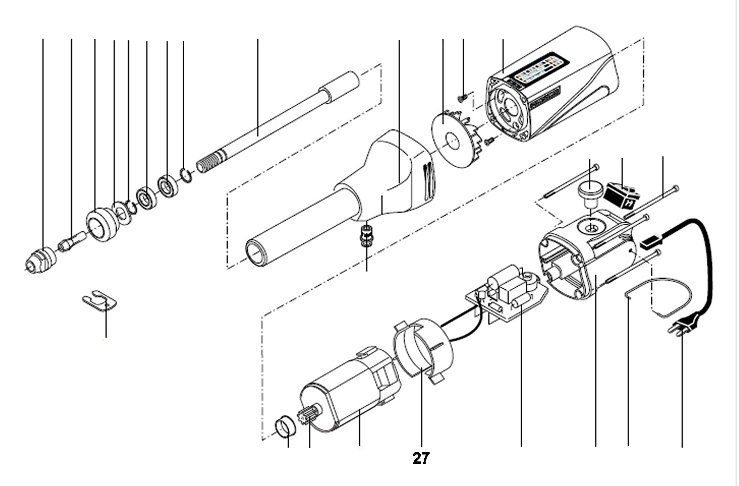 PROXXON 28485-27 Stützring für Langhalsbohrschleifer LBS/E