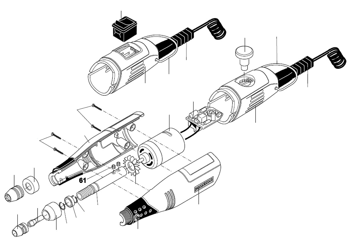 PROXXON 28500-61 Gewindestift / Madenschraube für MICROMOT 40 50 60