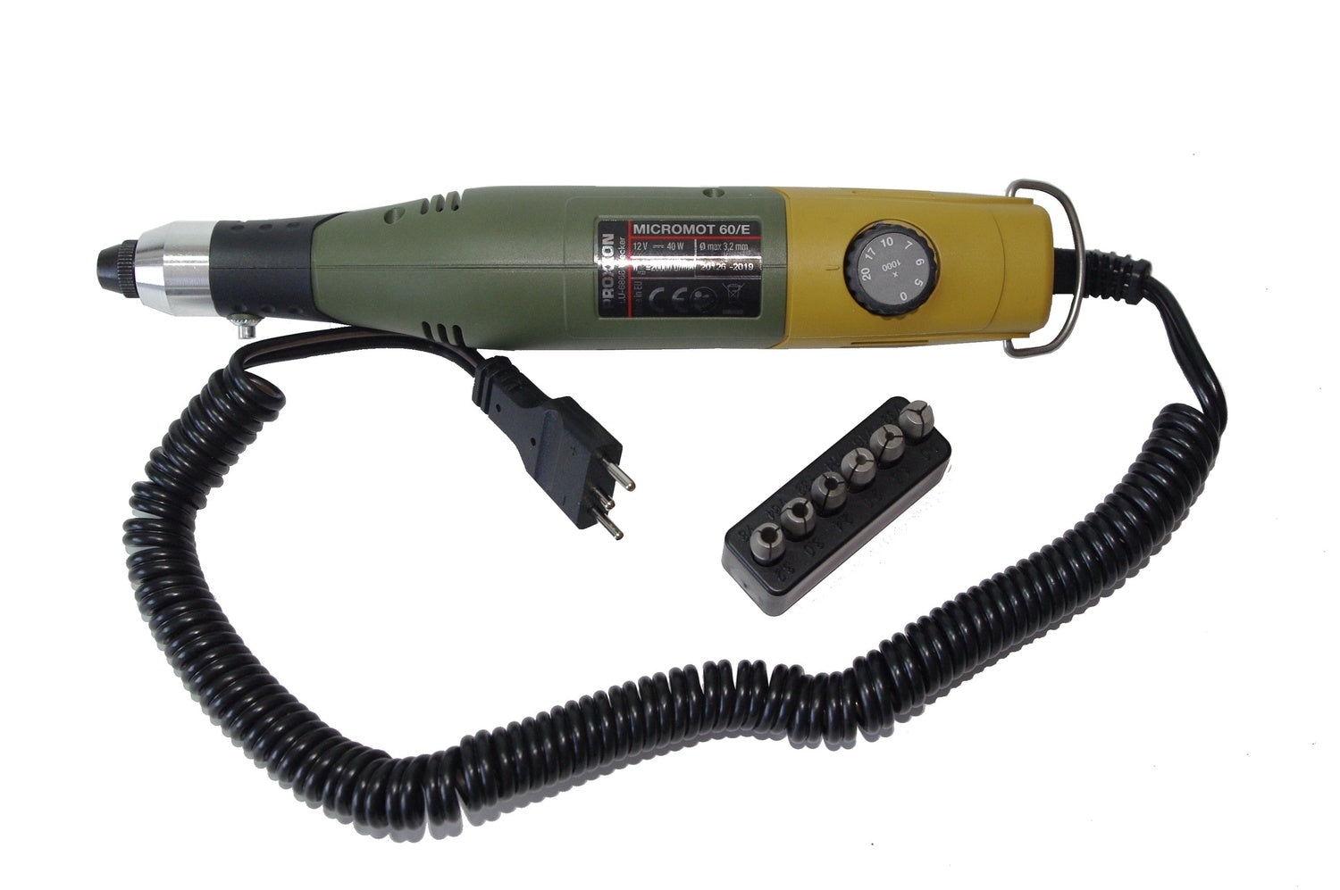 PROXXON 28510 Bohr- und Fräsgerät MICROMOT 60/E mit Drehzahlregelung