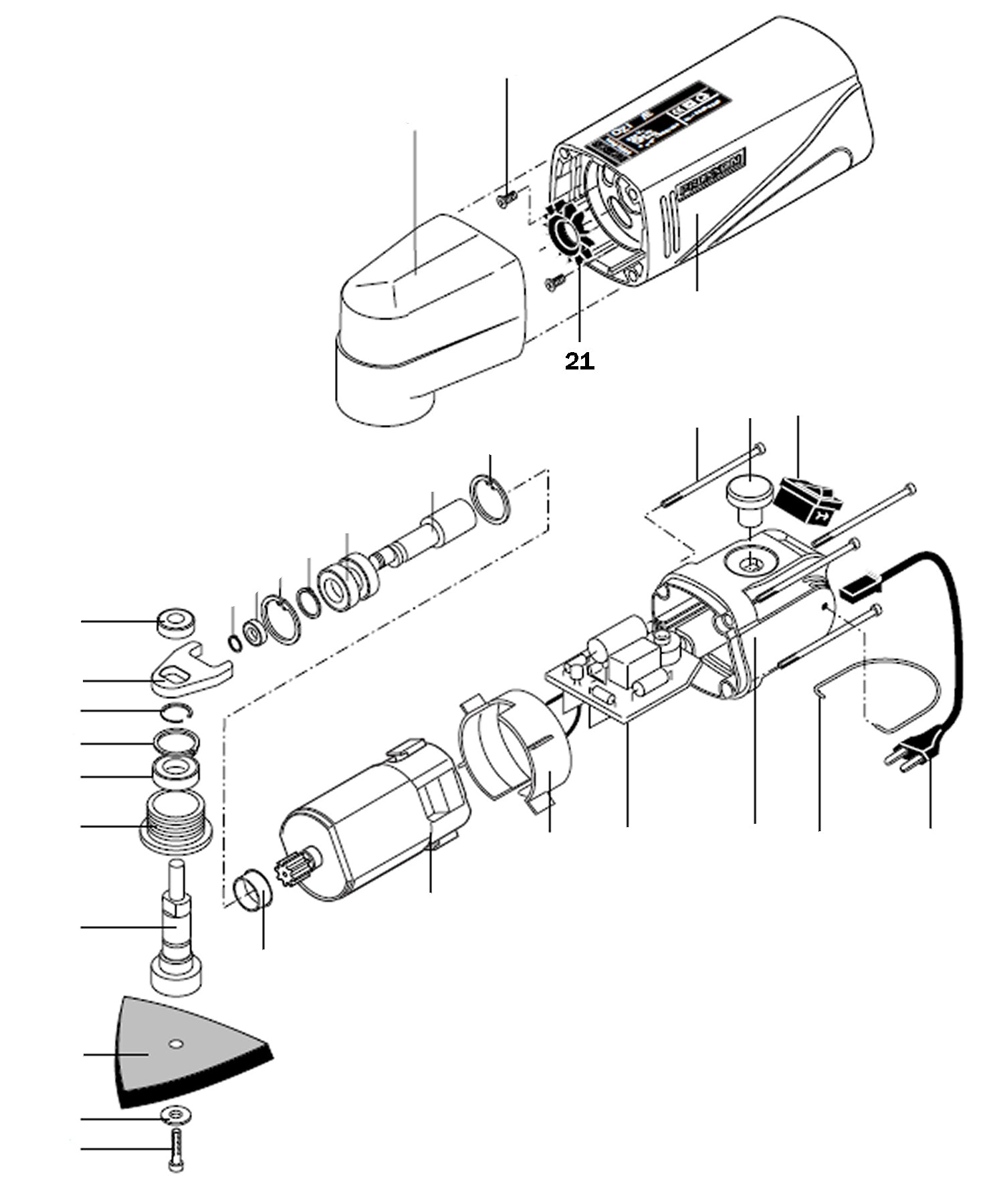 PROXXON 28520-21 Lüfter Ersatzteil OZI/E