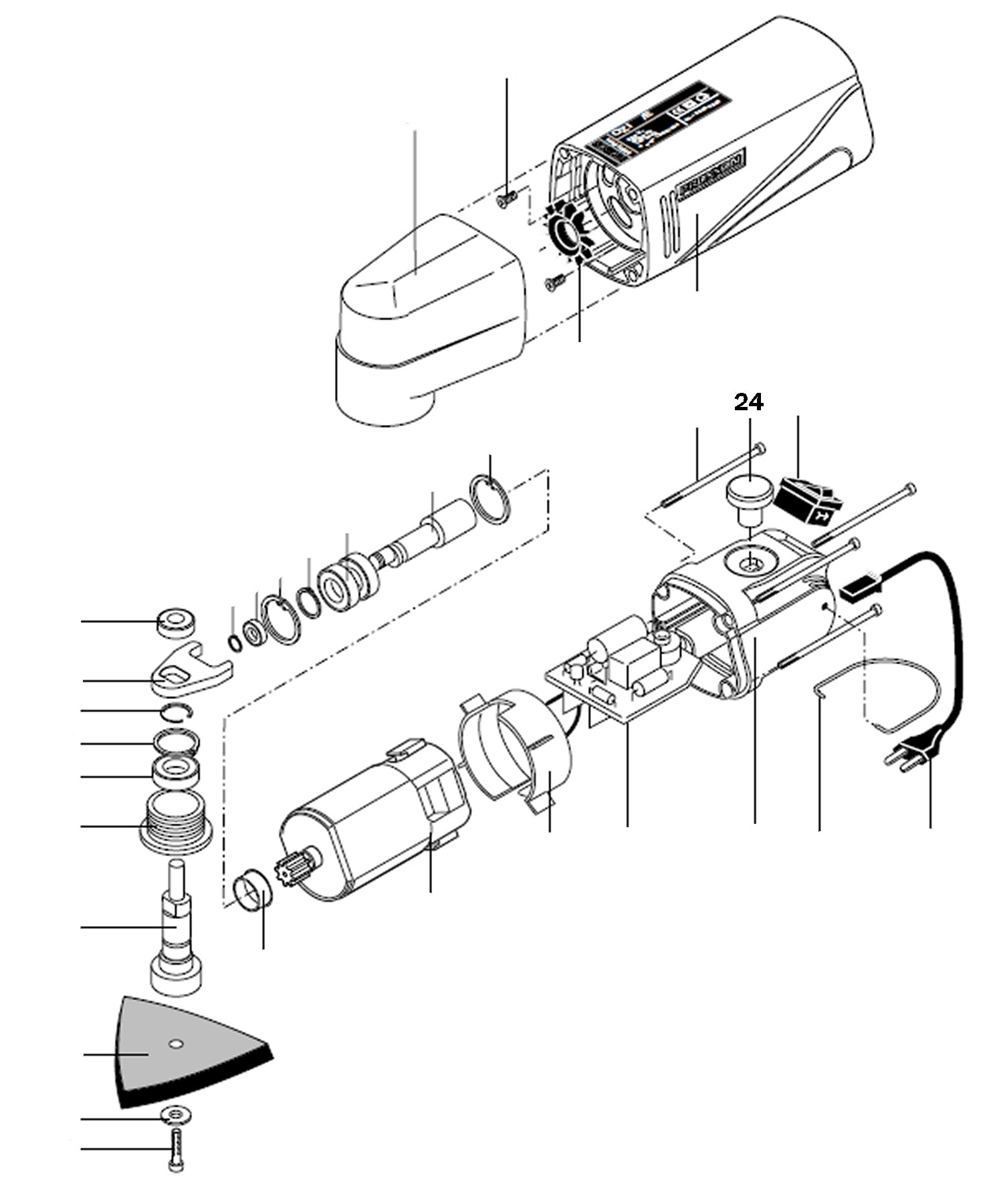 PROXXON 28520-24 Regelknopf Ersatzteil OZI/E