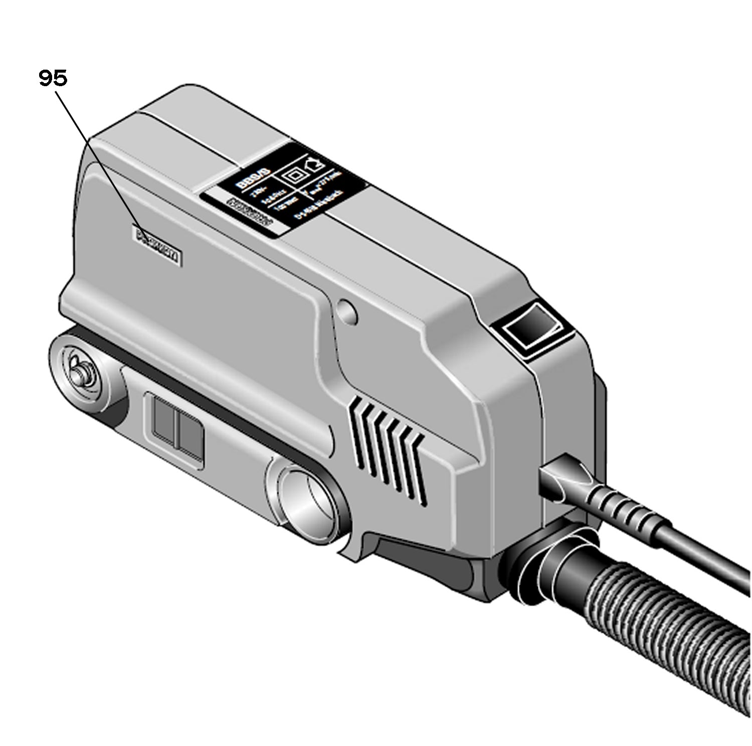 PROXXON 28526-95 Schild für Blockbandschleifer BBS/S