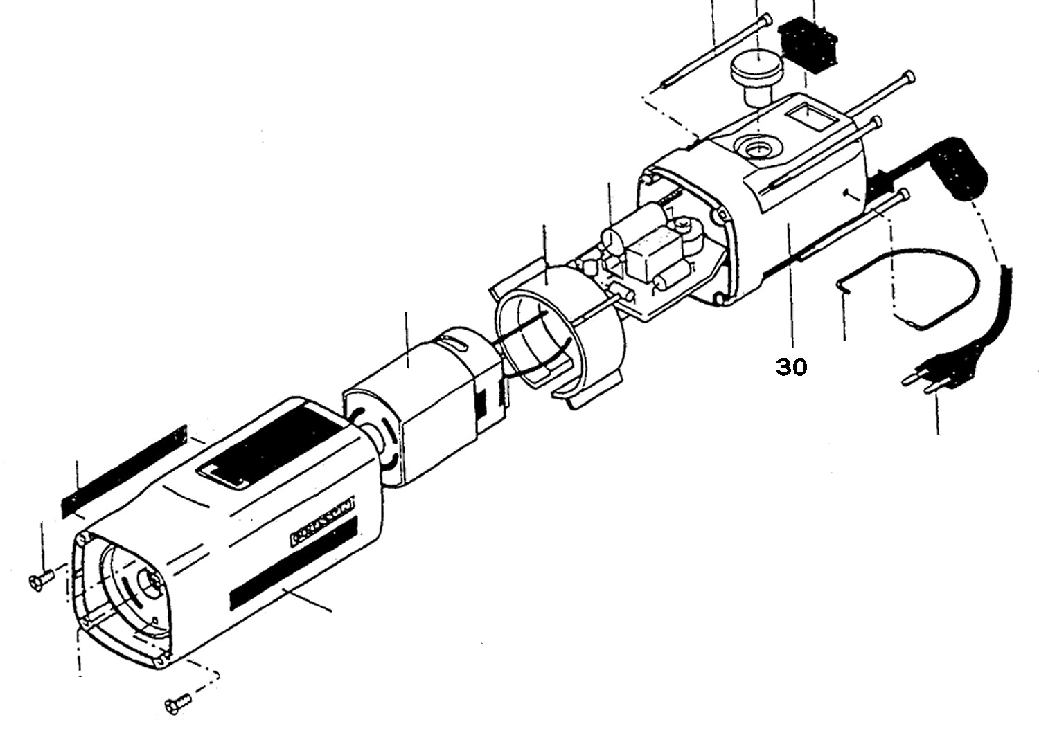 PROXXON 28530-30 Gehäusekappe für Stichsäge SS 230/E 230 Volt