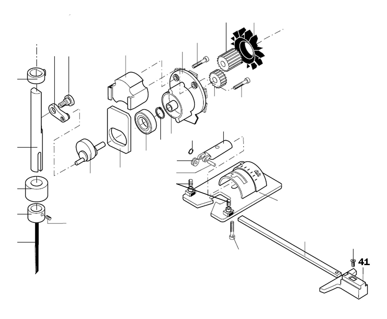 PROXXON 28530-41 Kunststoffanschlag für Super-Stichsäge STS/E Stichsäge SS 230/E 230 Volt