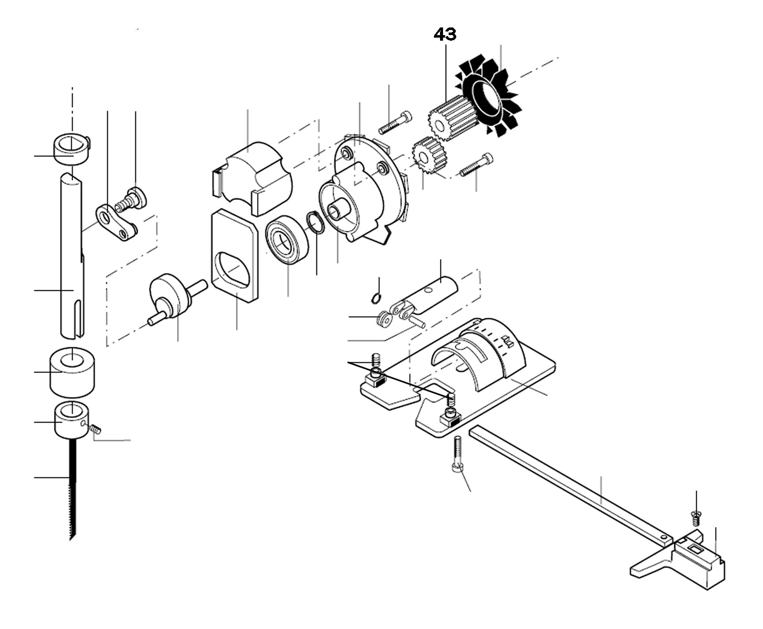 PROXXON 28530-43 Motorritzel für Super-Stichsäge STS/E Stichsäge SS 230/E 230 Volt