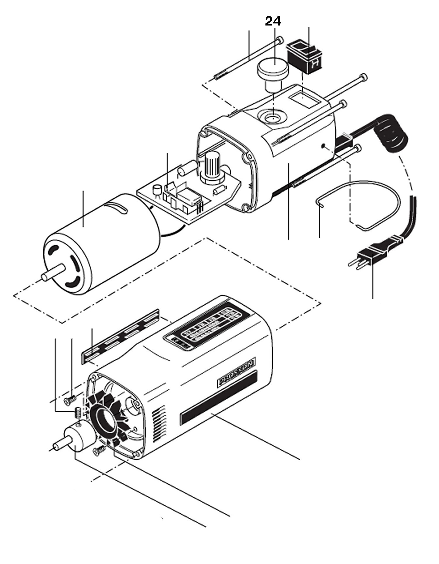PROXXON 28534-24 Regelknopf für Stichsäge STS 12/E STS/E 12 Volt