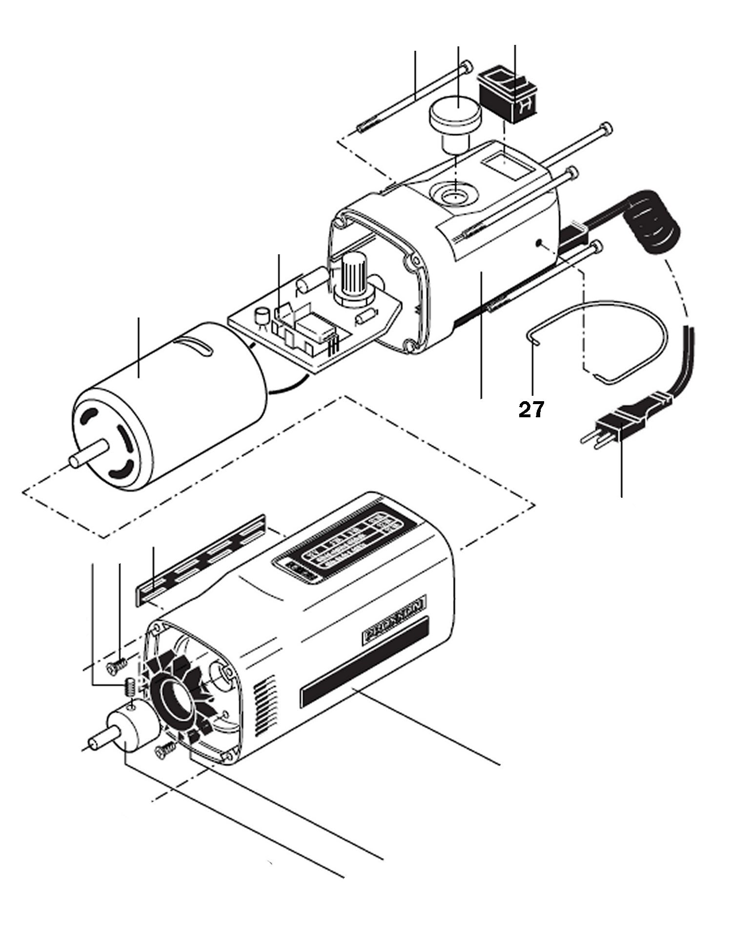 PROXXON 28534-27 Gerätebügel für Stichsäge STS 12/E STS/E 12 Volt