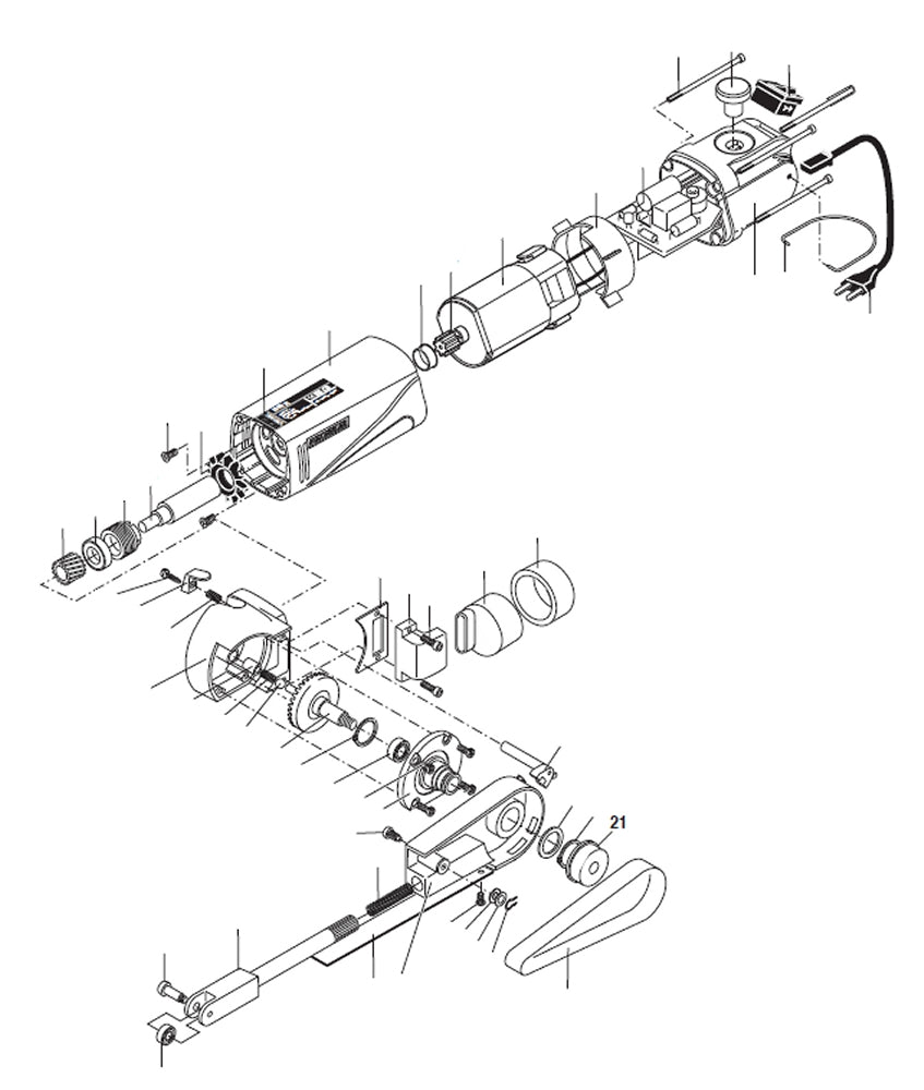 PROXXON 28536-21 Antriebsrolle für Bandschleifer BS/E Ersatzteil
