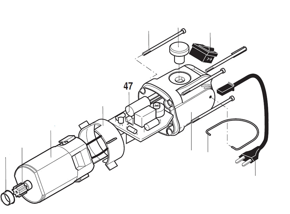 PROXXON 28536-47 Platine für Bandschleifer BS/E Ersatzteil