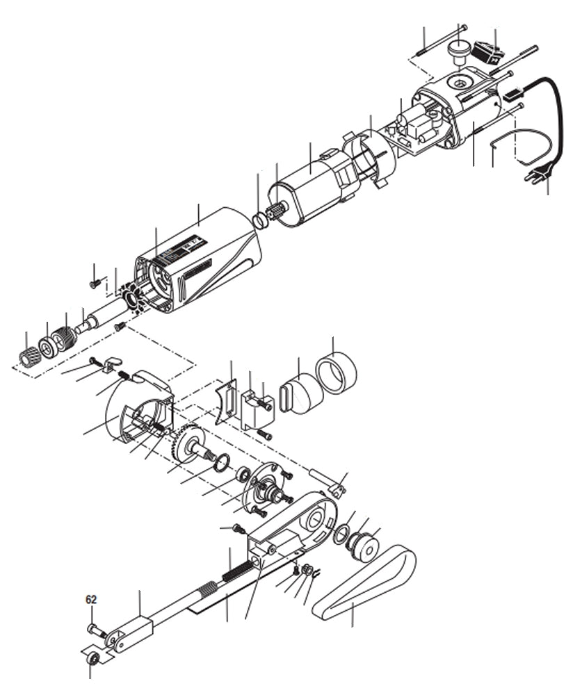 PROXXON 28536-62 Schraube für Bandschleifer BS/E Ersatzteil