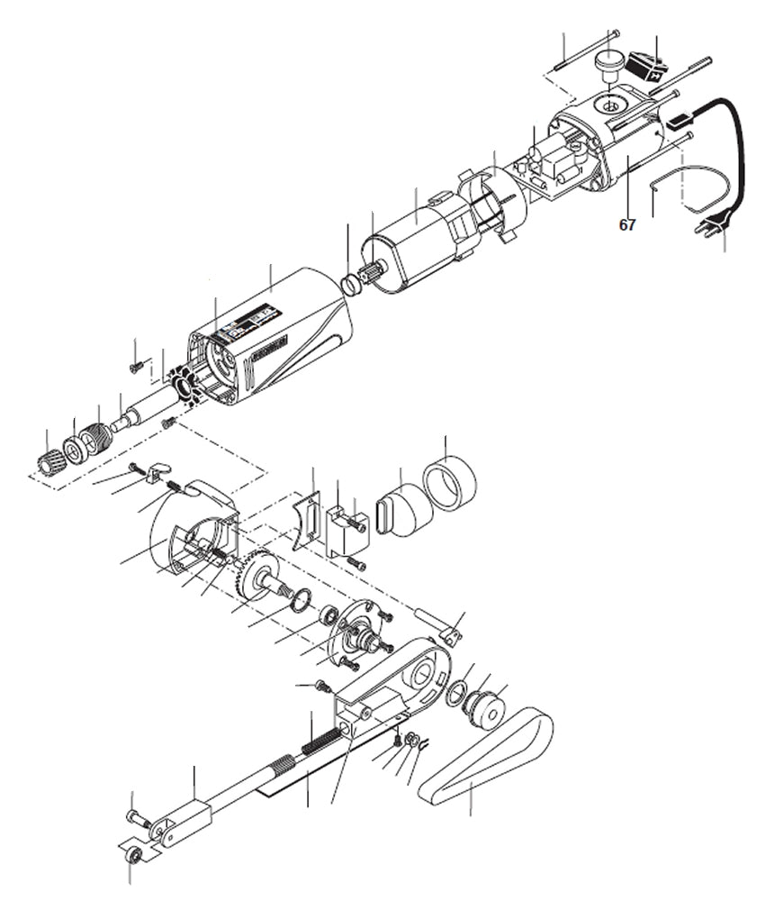 PROXXON 28536-67 Gehäusekappe für Bandschleifer BS/E Ersatzteil