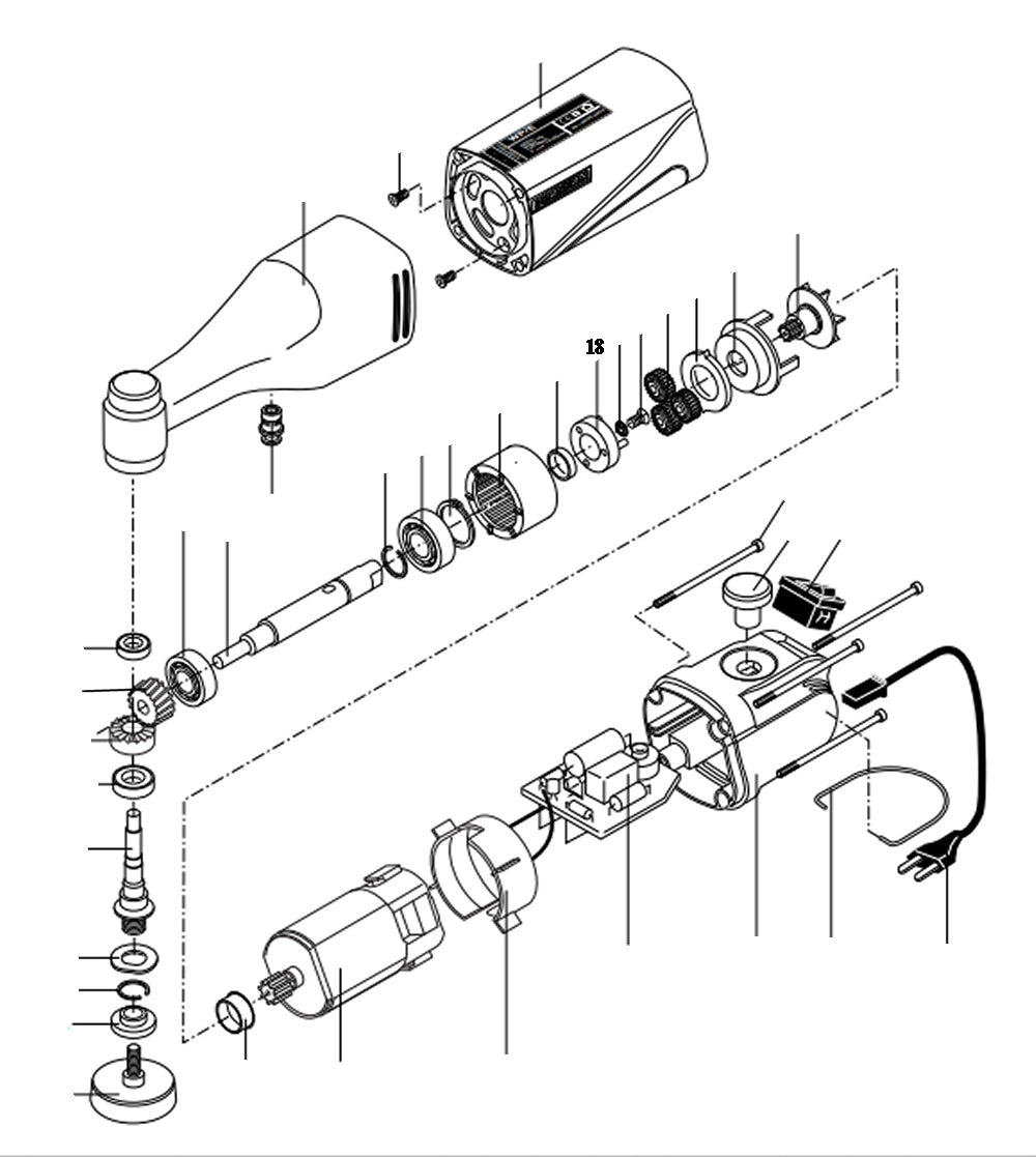 PROXXON 28660-18 Planetenträger für Winkelpolierer WP/E