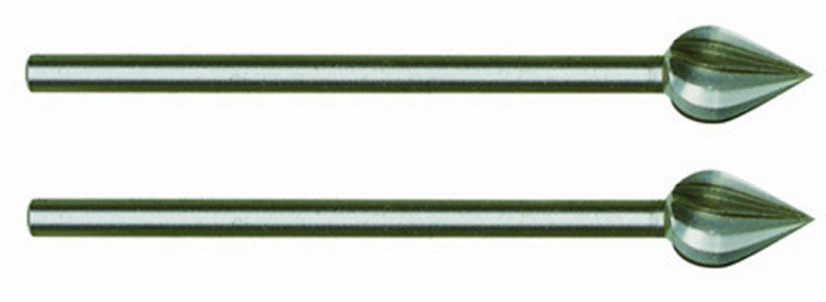 PROXXON 28724 Fräser Flamme (Wolfram-Vanadiumstahl) Ø6mm, 2 Stück