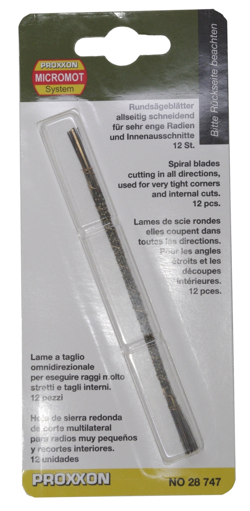 PROXXON 28747 Rundsägeblatt - allseitig schneidend 12er Packung