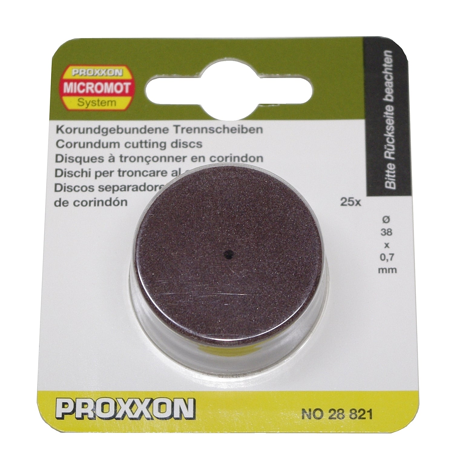PROXXON 28821 25 x Trennscheiben korrund Ø38mm 25 Stück
