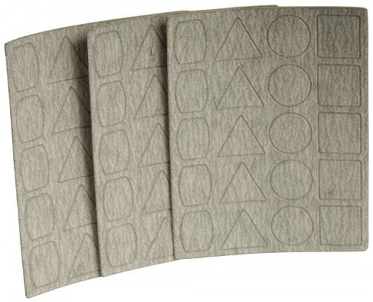 PROXXON 28826 Schleifpapier für PS12 / PS13 Korn 400 3 Bögen / Packung