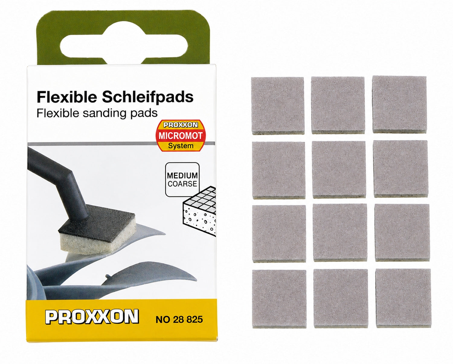 PROXXON 28825 Flexible Schleifpads Mittel Zubehör Penschleifer PS 18 12 teilig