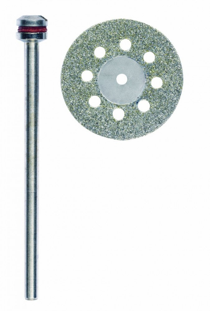 PROXXON 28844 Diamantierte Trennscheibe Ø20mm mit Kühllöchern + 1 Trägerstift