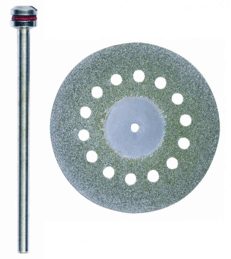 PROXXON 28846 Diamantierte Trennscheibe Ø38mm mit Kühllöchern + Trägerstift