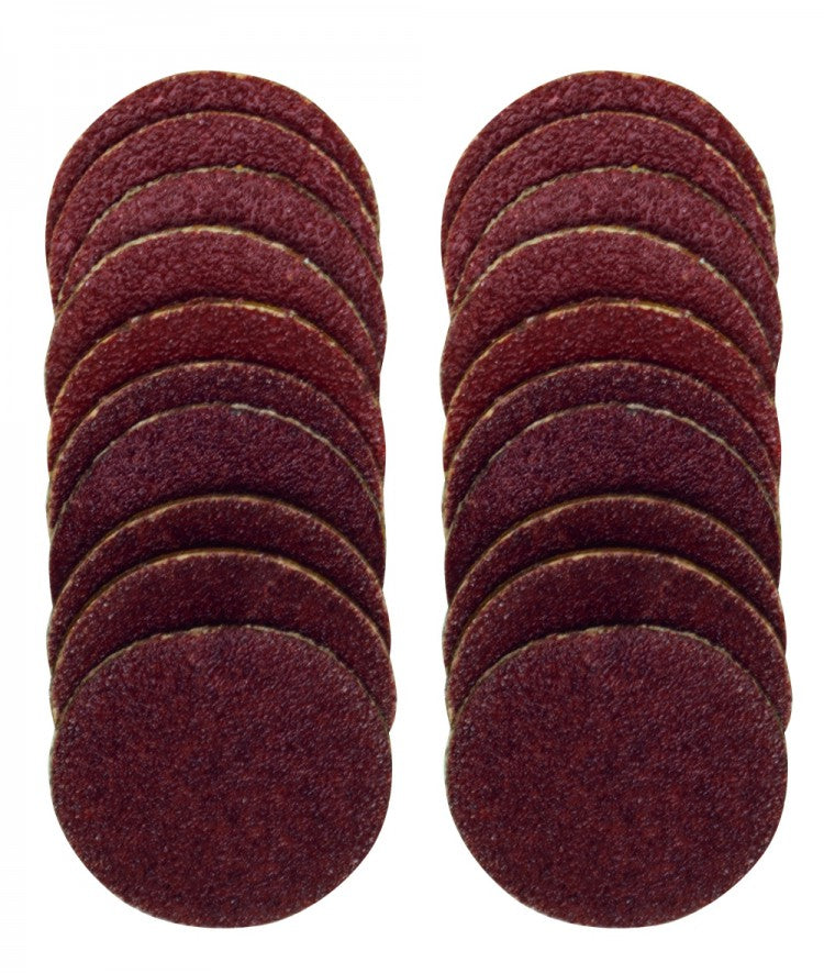 PROXXON 28983 Schleifscheiben Ersatz Ø18mm für Gummiteller, je 10 Stück Korn 120 + 150