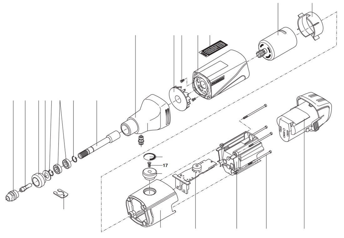 PROXXON 29800-17 Schraube für Akku Industrie Bohrschleifer IBS/A